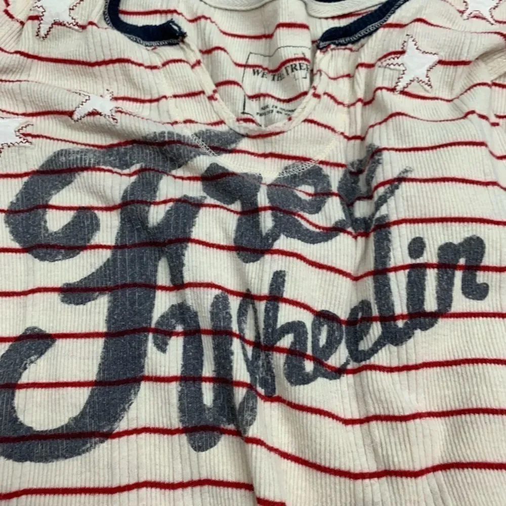 {Free People} free wheeling ribbed shirt‎